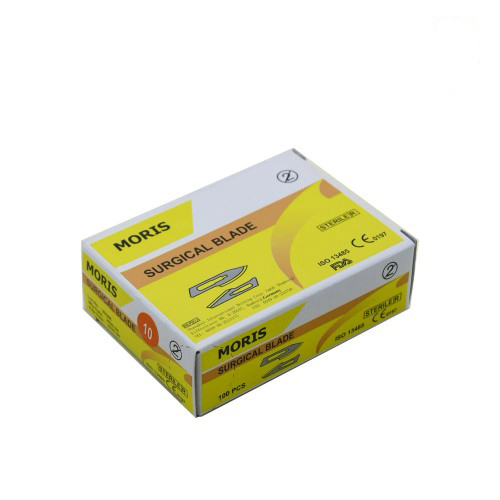 Moris-surgical-blade-size10-500x500 تیغ بیستوری جراحی موریس - Image 1